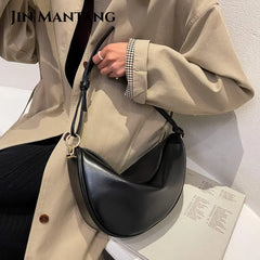 Vintage Saddle Bag Small PU Leather Crossbody Lock Flap Purse