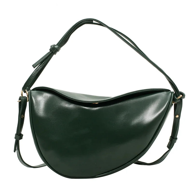 Vintage Saddle Bag Small PU Leather Crossbody Lock Flap Purse