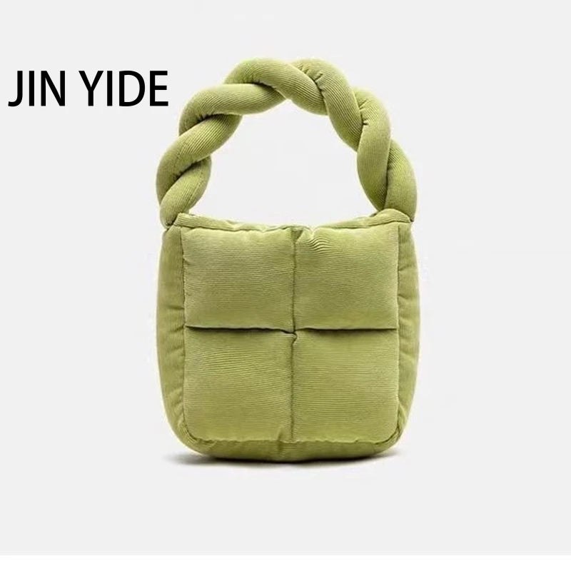 Corduroy Mini Tote Bag Crossbody Shoulder Bag