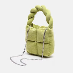 Corduroy Mini Tote Bag Crossbody Shoulder Bag