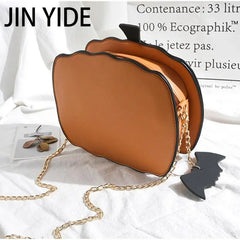 Halloween Pumpkin Shoulder Crossbody Bag Small Chain Messenger Bags