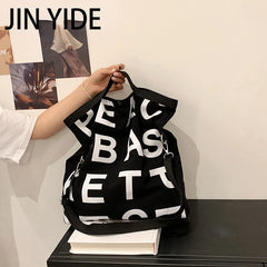 Large Canvas Shoulder Crossbody Bag for Women