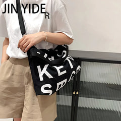 Large Canvas Shoulder Crossbody Bag for Women