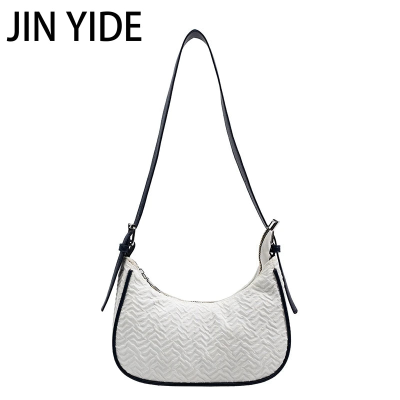 Women Underarm Bag Pleated Shoulder Messenger Small Square Bag