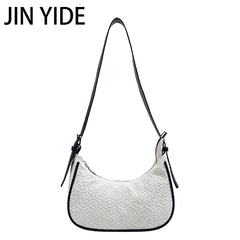Women Underarm Bag Pleated Shoulder Messenger Small Square Bag