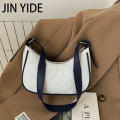 Women Underarm Bag Pleated Shoulder Messenger Small Square Bag