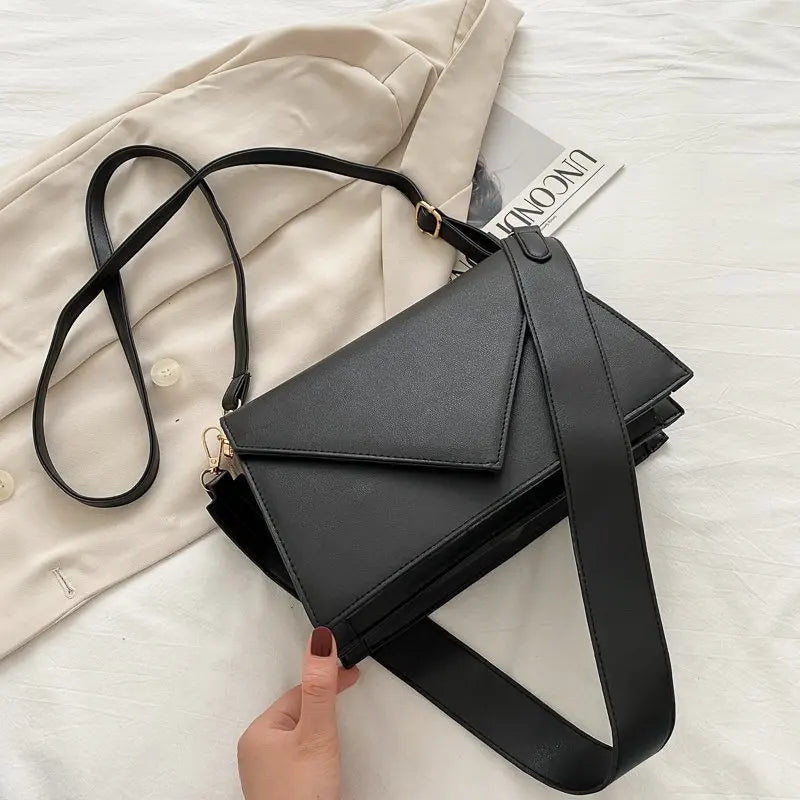 PU Leather Crossbody Bags for Women Handbags Solid Travel Shoulder Bags
