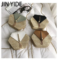 Women Straw Handbag Beach Bohemia Bag Shoulder Bag