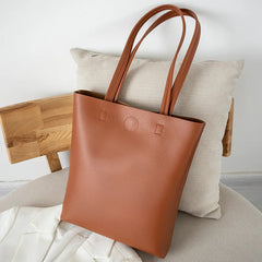 Small Leather Casual Tote Bag Green Pink