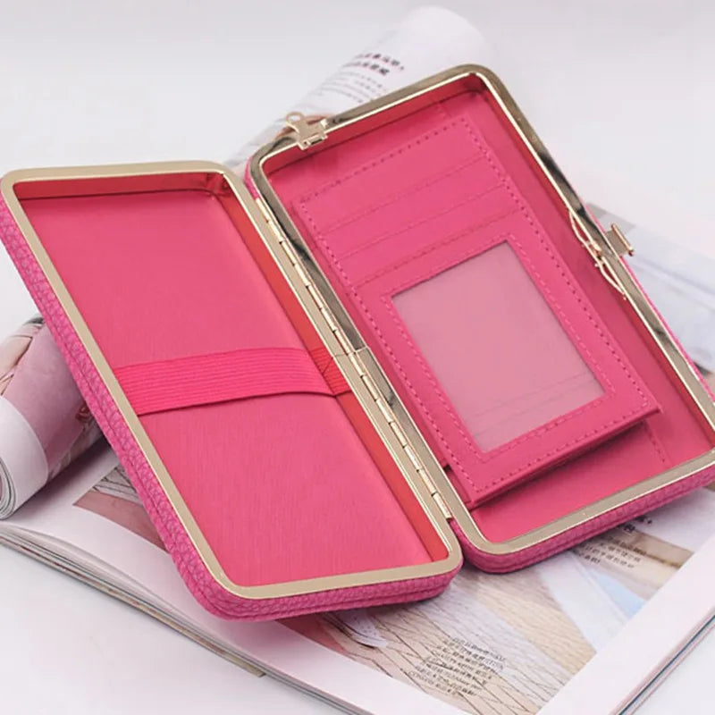 Women's Long Clutch Wallet Bowknot Handbag