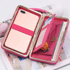 Women's Long Clutch Wallet Bowknot Handbag
