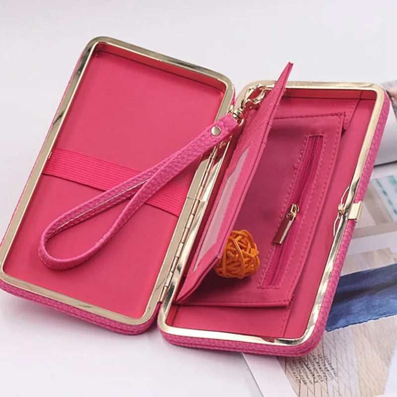 Women's Long Clutch Wallet Bowknot Handbag