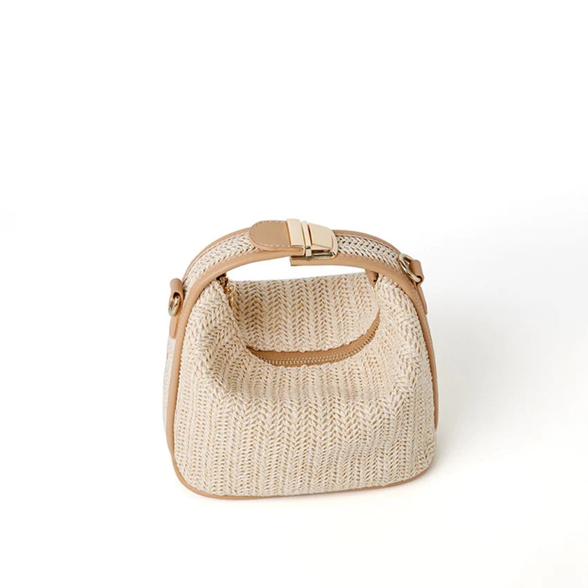 JNKET Summer Women's Straw Bag Crossbody Sling Travel Handbag