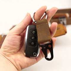Leather Key Holder Women Men Keychain Covers High Key Chain Car Key Ring