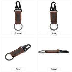 Leather Key Wallet High Women Men Keychain Housekeeper Key Ring