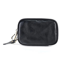 Leather Key Wallet Man Housekeeper Keys Organizer Men Car Key Holder Zipper