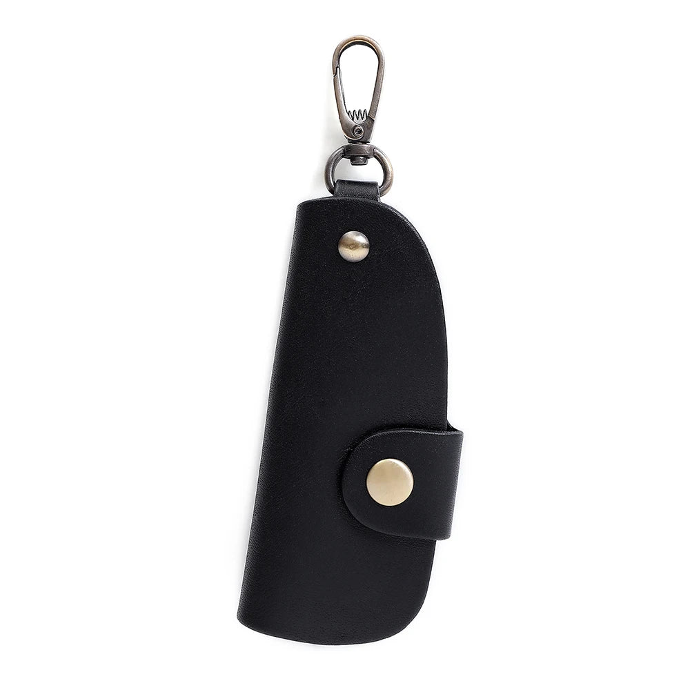 Vintage Leather Key Wallet Men Organizer Keychain
