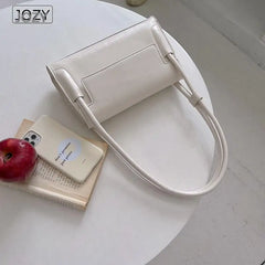 Women's PU Leather Shoulder Bag Underarm Sling Tote for Summer