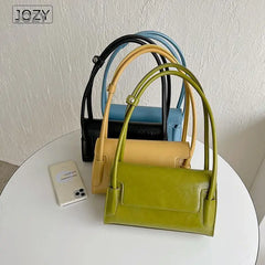 Women's PU Leather Shoulder Bag Underarm Sling Tote for Summer