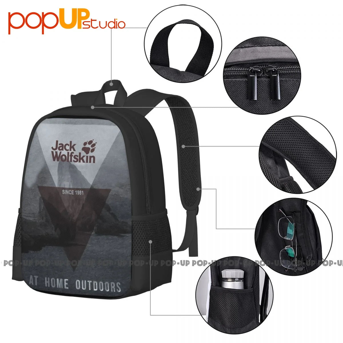 Jack Wolf Mountain 01 Backpack Large Capacity Beach Bag Sports Bag