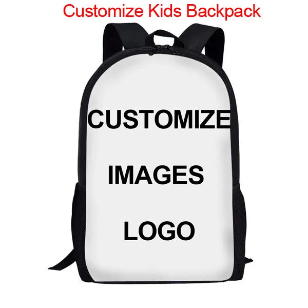 3D Printed Horse School Bag for Kids Large Capacity Backpack