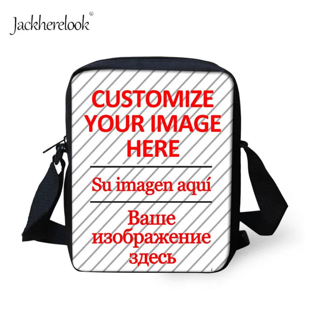 Cartoon Cat Kids Crossbody School Bag Boys Girls Lunch Bag