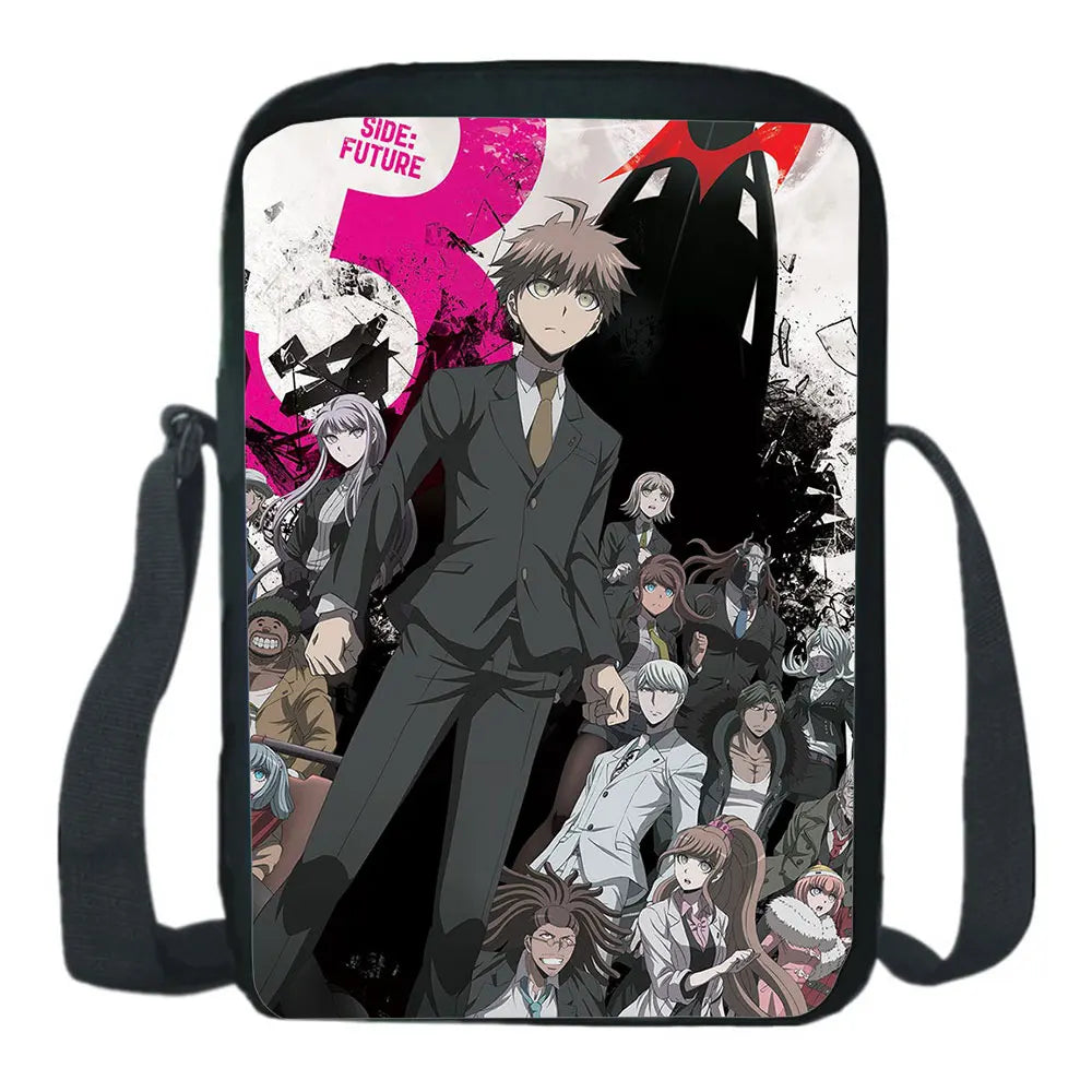 Japan Anime Danganronpa Shoulder Bag Crossbody Schoolbag Cosplay Backpack
