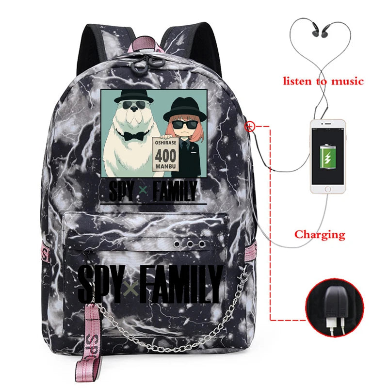 Japan Anime Spy X Family 400 School Bags Women Student Backpack