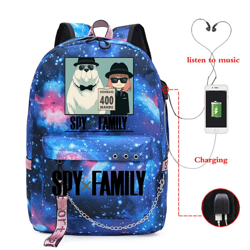 Japan Anime Spy X Family 400 School Bags Women Student Backpack