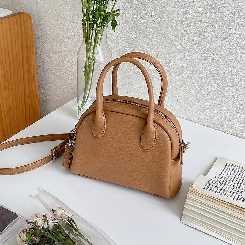 Japanese Square PU Leather Women's Shoulder Messenger Bag