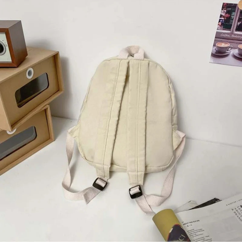 Japan Retro Couple Canvas Backpacks Classic School Large Capacity Backpack