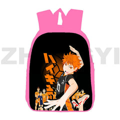 Japanese 12 Inch Pink 3D Anime Haikyuu Bag Nekoma Backpack