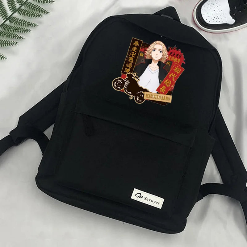 Japanese Anime School Bag Pack Tokyo Revengers Backpacks for Teens Boys Girls