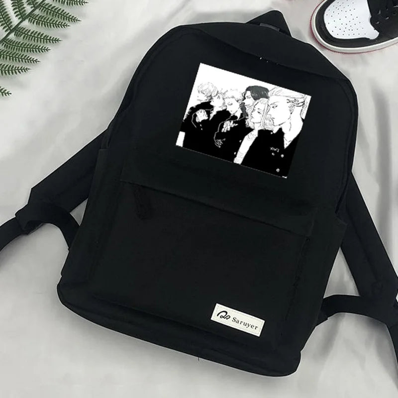 Japanese Anime School Bag Pack Tokyo Revengers Backpacks for Teens Boys Girls