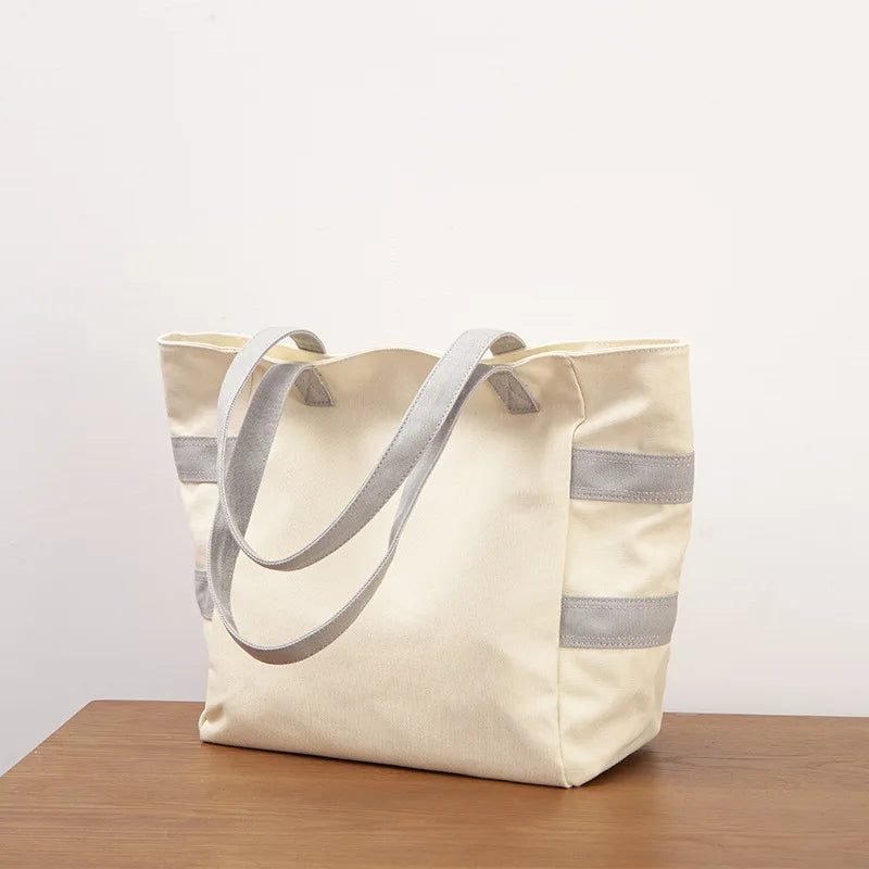 Japanese Canvas Bag Women's Shoulder Handbag Big Bag