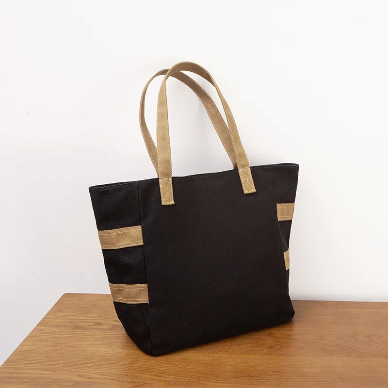 Japanese Canvas Bag Women's Shoulder Handbag Big Bag