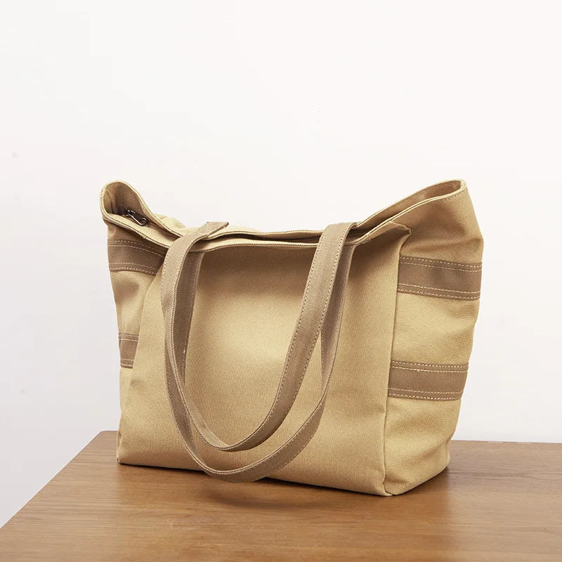 Japanese Canvas Bag Women's Shoulder Handbag Big Bag