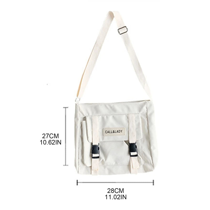 Japanese Crossbody Bag Anti-theft Messenger Bag with Pockets