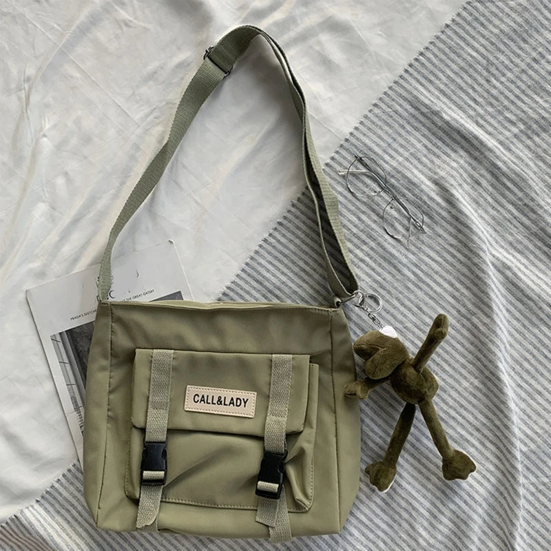 Japanese Crossbody Bag Anti-theft Messenger Bag with Pockets