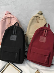 Japanese Waterproof Backpack Women Solid Large-Capacity