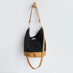Japanese Harajuku Classic Bucket Shoulder Bag Canvas Storage Mobile Phone Pouch