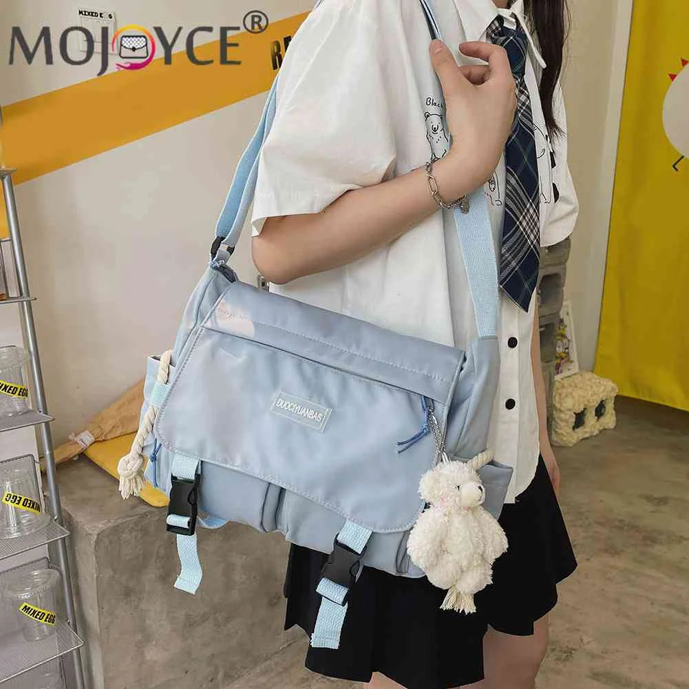 Japanese Harajuku Crossbody Bags Casual Nylon Messenger Pouch