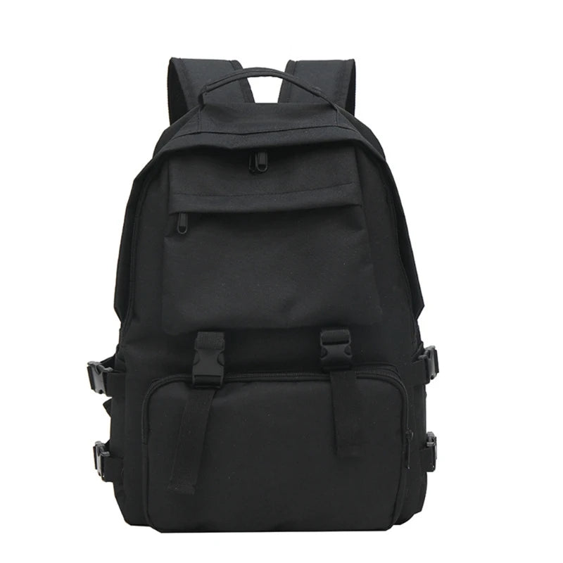 Japanese Harajuku Style Backpack Solid Shoulder Bag Laptop Daypack