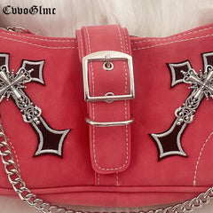 Japanese Harajuku Totes Crossbody Bag Women Pu Leather Handbags