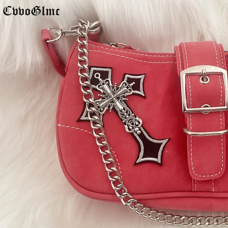 Japanese Harajuku Totes Crossbody Bag Women Pu Leather Handbags