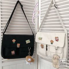 Japanese Harajuku Vintage Girl Messenger Bag Ulzzang Version Student Canvas Bag