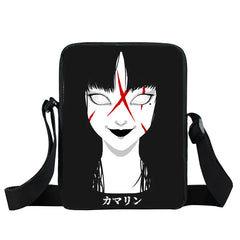 Japanese Horror Manga Messenger Bag Women Handbags Ladies