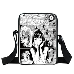 Japanese Horror Manga Messenger Bag Women Handbags Ladies