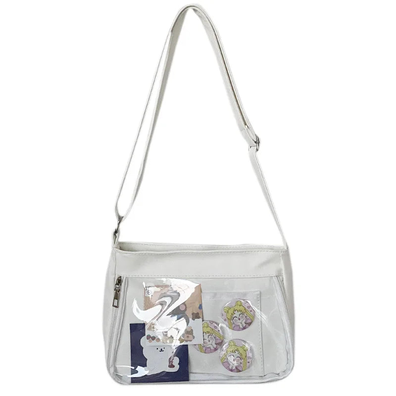 Japanese PU Transparent Small Square Bag Ita Bags