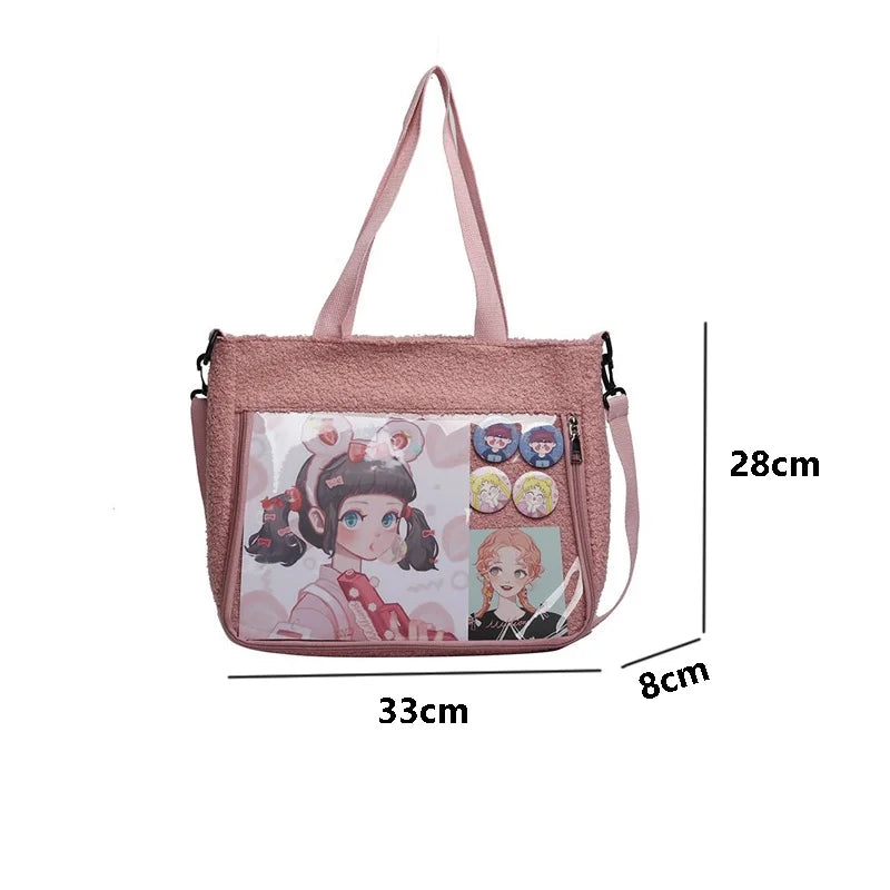 Japanese Plush Ita Bag Messenger for Girls